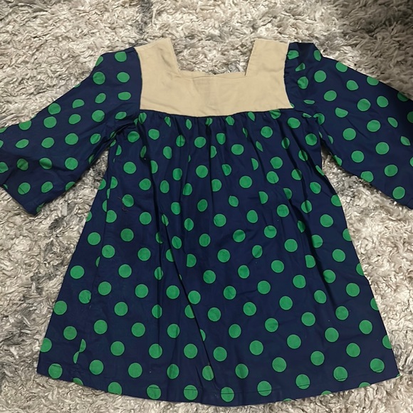 Haley and the Hound Polka DOT Tunic Top Dress 3T Girls Kids Blue Green - Picture 1 of 4